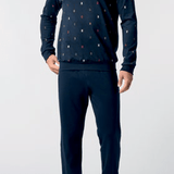 Pigiama Serafino Caldo Cotone Uomo Perofil VPRT93216 - Biancheria da sogno Pedata