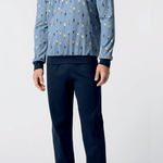 Pigiama Serafino Caldo Cotone Uomo Perofil VPRT93217 - Biancheria da sogno Pedata