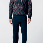 Pigiama Serafino Caldo Cotone Uomo Perofil VPRT93218 - Biancheria da sogno Pedata