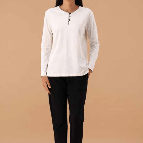 Pigiama Serafino Donna MaryHome 6P85020 - Biancheria da sogno Pedata