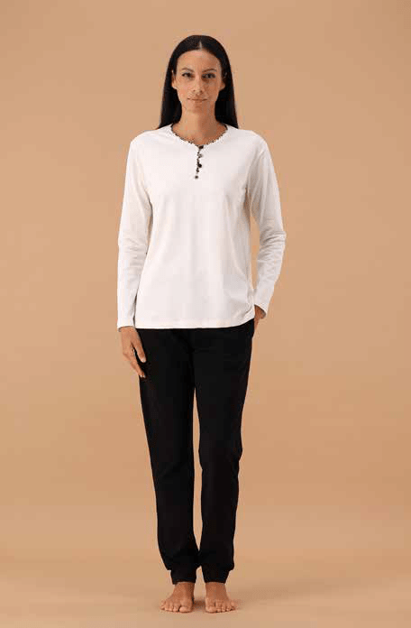 Pigiama Serafino Donna MaryHome 6P85020 - Biancheria da sogno Pedata