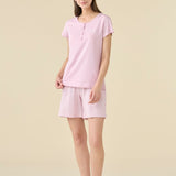 Pigiama Serafino Donna M/C P/C Calibrato Noi Di Notte FA9588 - Biancheria da sogno Pedata