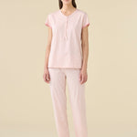 Pigiama Serafino Donna M/M P/L Noi Di Notte FA9513 - Biancheria da sogno Pedata