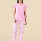 Pigiama Serafino Donna M/M P/L Noi Di Notte FA9517 - Biancheria da sogno Pedata