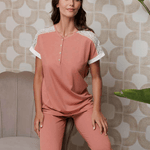 Pigiama Serafino M/M P/L Donna Andra 9926 - Biancheria da sogno Pedata