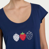 Pigiama Serafino Pinocchietto Donna Ragno DP44NB - Biancheria da sogno Pedata