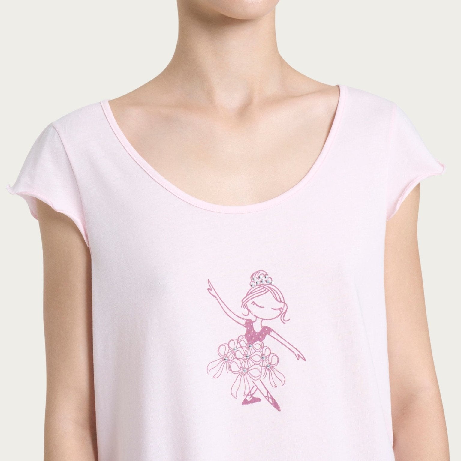 Pigiama Serafino Pinocchietto Donna Ragno DP44NB - Biancheria da sogno Pedata