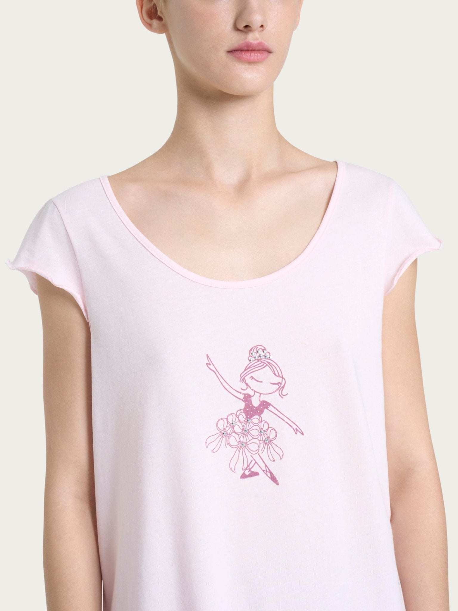 Pigiama Serafino Pinocchietto Donna Ragno DP44NB - Biancheria da sogno Pedata