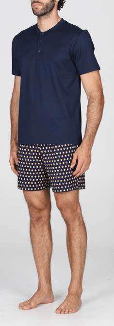 Pigiama Serafino Uomo Corto Julipet JAC484 - Biancheria da sogno Pedata