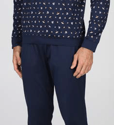 Pigiama Serafino Uomo Lungo Julipet JAL685 - Biancheria da sogno Pedata