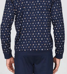 Pigiama Serafino Uomo Lungo Julipet JAL685 - Biancheria da sogno Pedata