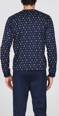 Pigiama Serafino Uomo Lungo Julipet JAL685 - Biancheria da sogno Pedata