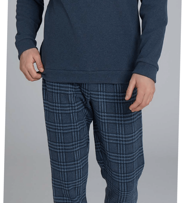 Pigiama Serafino Uomo Punto Milano Ragno U986N1 - Biancheria da sogno Pedata