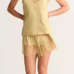 Pigiama Top+Shorts Donna Viscosa Pepita 4041 Sveva - Biancheria da sogno Pedata