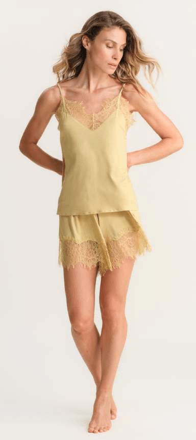 Pigiama Top+Shorts Donna Viscosa Pepita 4041 Sveva - Biancheria da sogno Pedata