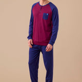 Pigiama Uomo Caldo Cotone Noi di Notte FC3213AS - Biancheria da sogno Pedata