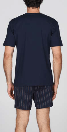 Pigiama Uomo Corto Serafino Julipet JAC480 Maiori - Biancheria da sogno Pedata