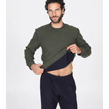 Pigiama Uomo Girocollo Felpato Julipet Ginza - Biancheria da sogno Pedata