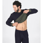 Pigiama Uomo Girocollo Felpato Julipet Ginza - Biancheria da sogno Pedata