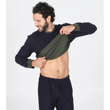 Pigiama Uomo Girocollo Felpato Julipet Ginza - Biancheria da sogno Pedata