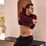 Pigiama Uomo Girocollo Felpato Julipet Ginza - Biancheria da sogno Pedata