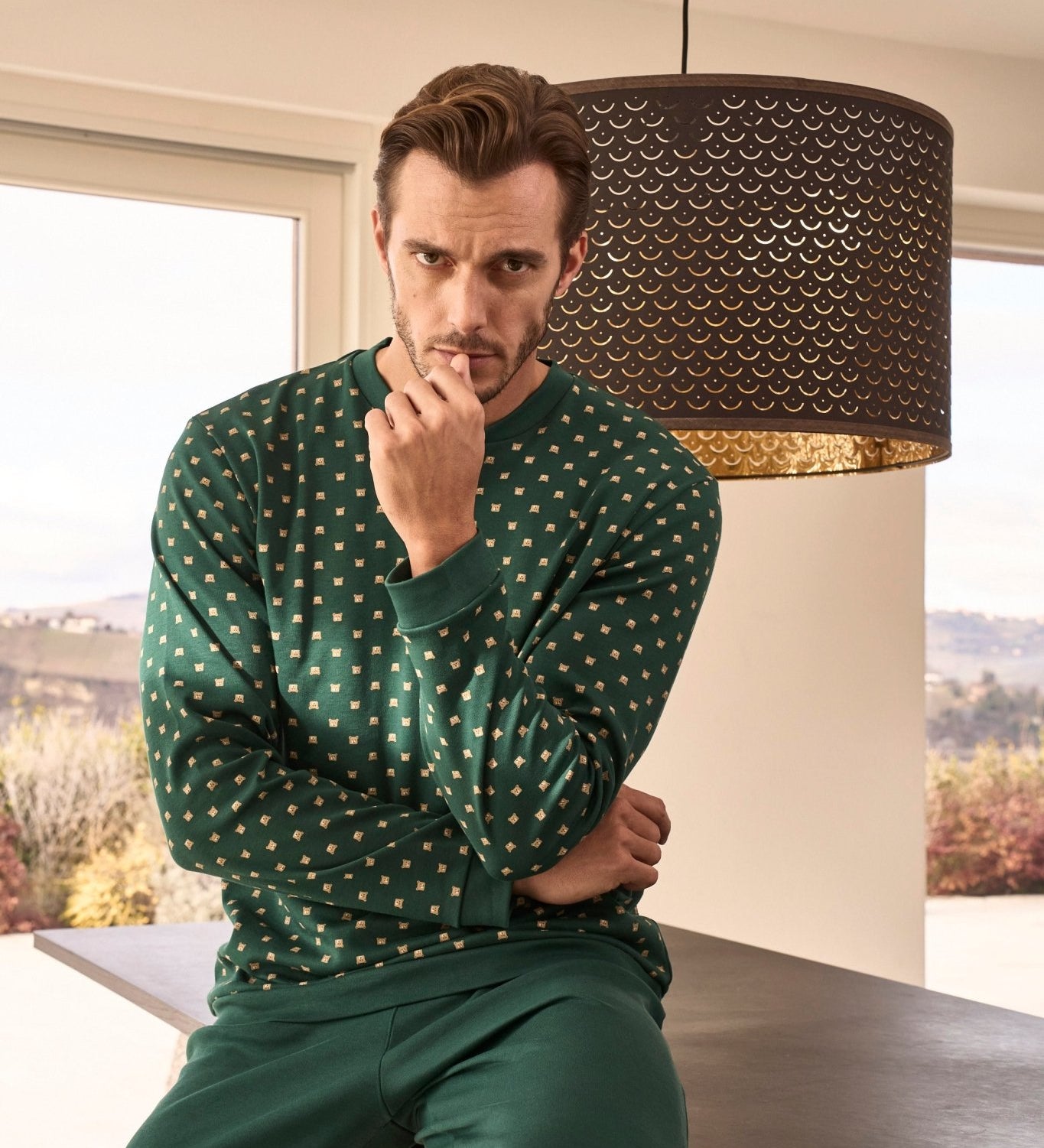 Pigiama Uomo Nettuno Serafino Tuta Julipet JAL393 - Biancheria da sogno Pedata