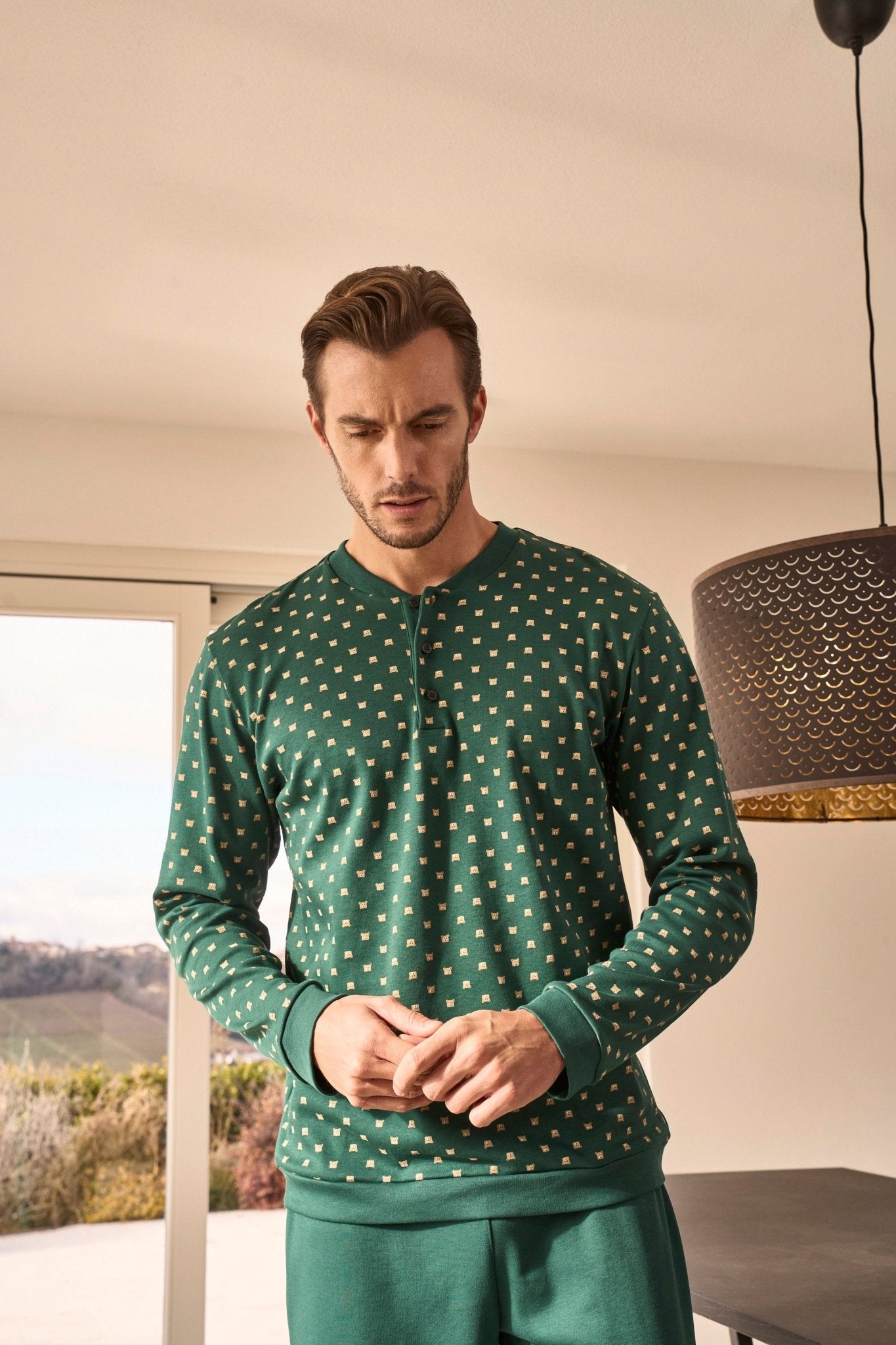 Pigiama Uomo Nettuno Serafino Tuta Julipet JAL393 - Biancheria da sogno Pedata