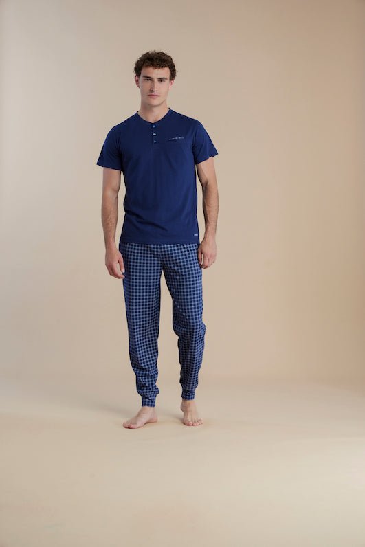 Pigiama Uomo Noi di Notte FC3056 - Biancheria da sogno Pedata