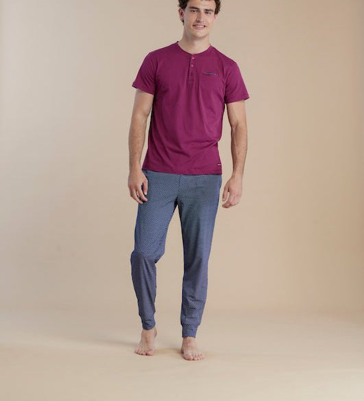 Pigiama Uomo Noi di Notte FC3057 - Biancheria da sogno Pedata