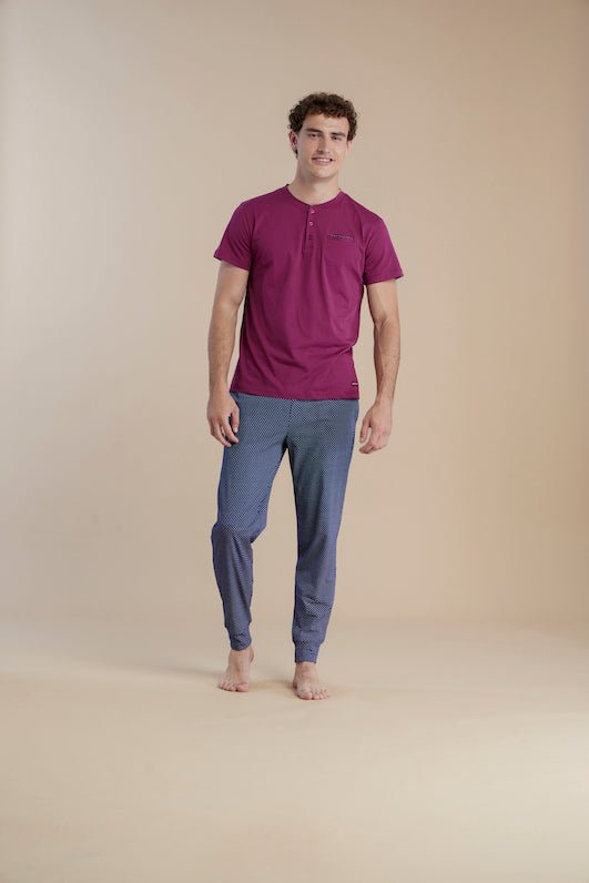 Pigiama Uomo Noi di Notte FC3057 - Biancheria da sogno Pedata