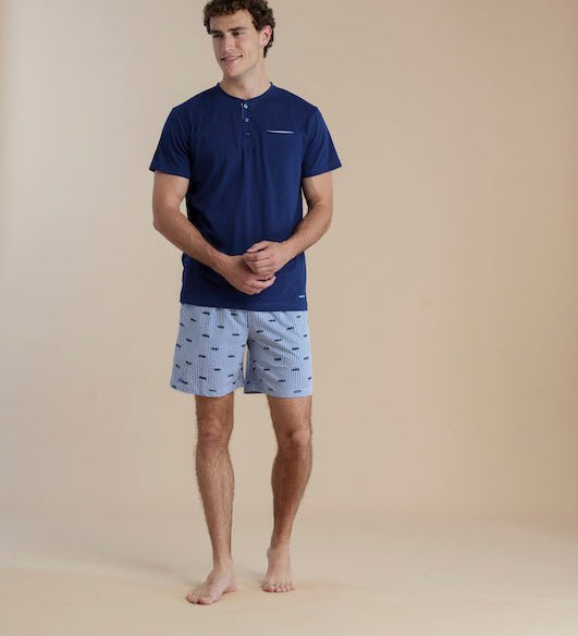 Pigiama Uomo Noi di Notte FC3065 - Biancheria da sogno Pedata