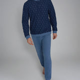 Pigiama Uomo Serafino In Punto Milano Ragno U983N1 - Biancheria da sogno Pedata