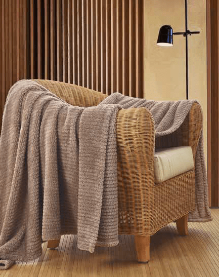 Plaid con Borsa 130x160 in Ecopelliccia GFFerrari Morbidone - Biancheria da sogno Pedata