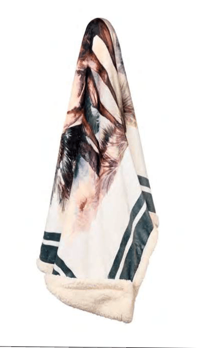 Plaid con Scatola Nuvole di Stoffa 130x160cm - Bosco Incantato - Biancheria da sogno Pedata