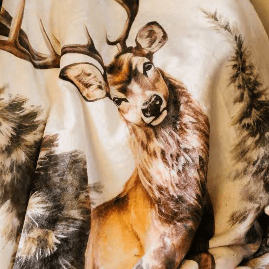 Plaid con Scatola Nuvole di Stoffa 130x160cm - Bosco Incantato - Biancheria da sogno Pedata