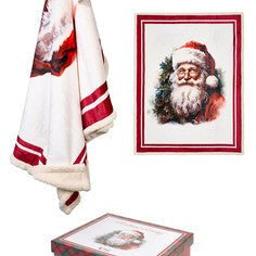 Plaid con Scatola Nuvole di Stoffa 130x160cm - Christmas is Coming - Biancheria da sogno Pedata