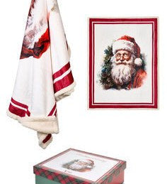 Plaid con Scatola Nuvole di Stoffa 130x160cm - Christmas is Coming - Biancheria da sogno Pedata
