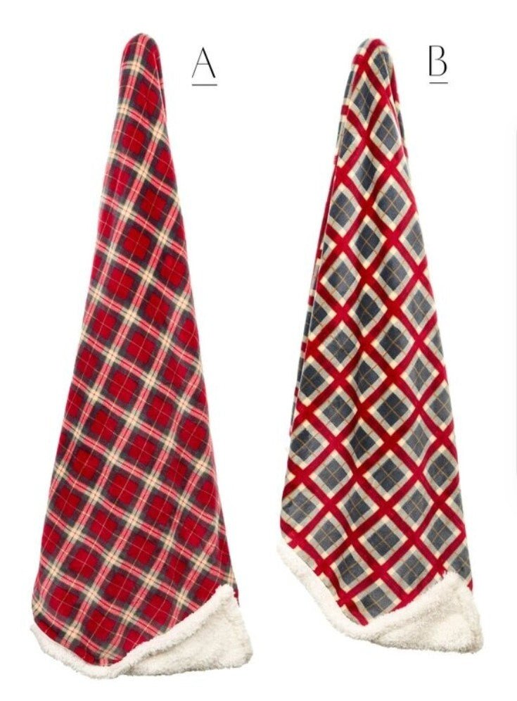 Plaid Scozzese Nuvole di Stoffa 130x160cm - Biancheria da sogno Pedata