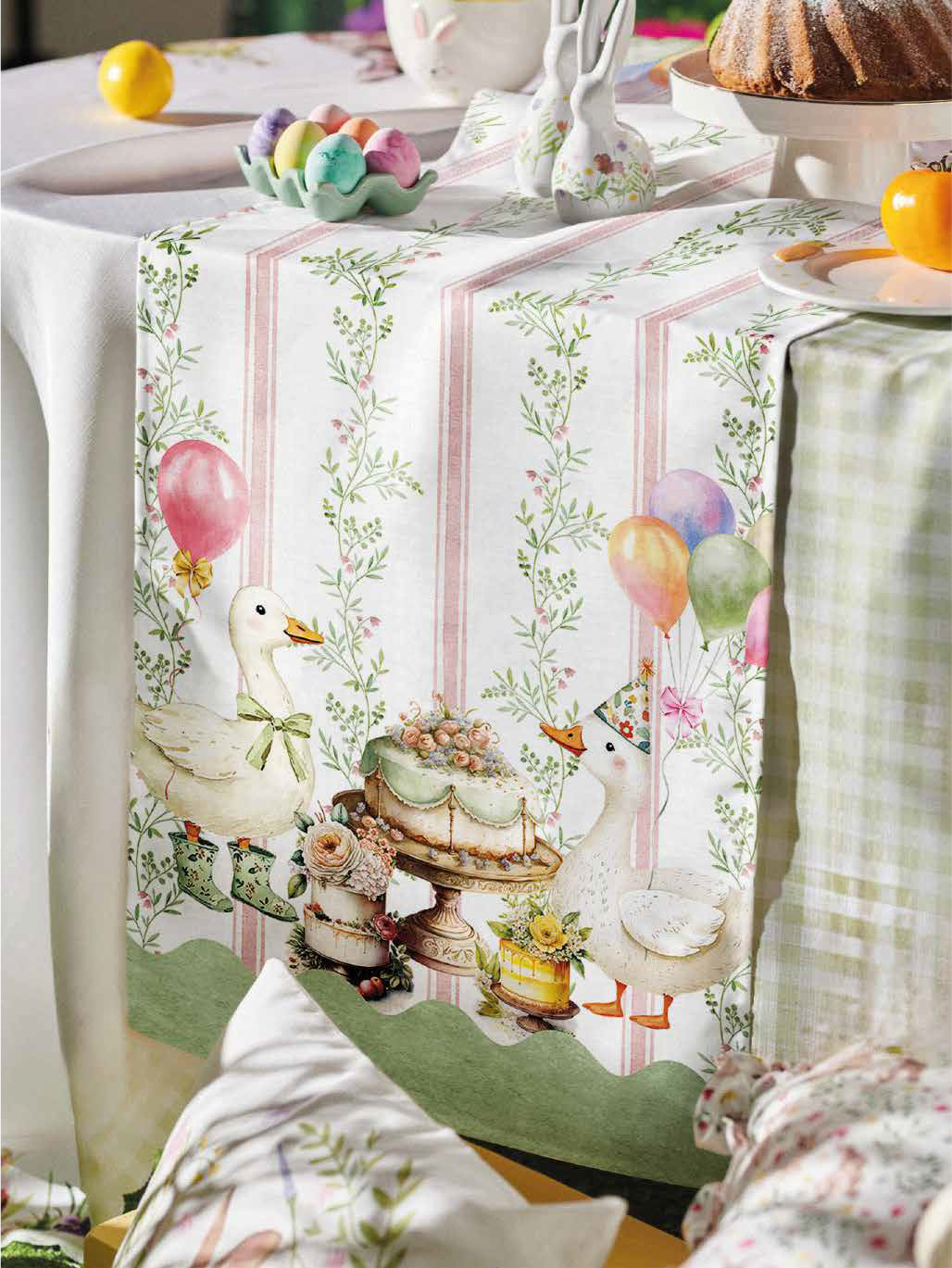 Runner 47x140 Maestri Cotonieri Pasquale - Biancheria da sogno Pedata