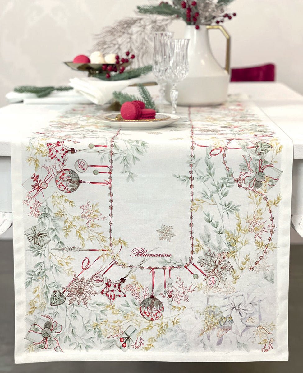 Runner 50x150 Blumarine Bianco Natale - Biancheria da sogno Pedata