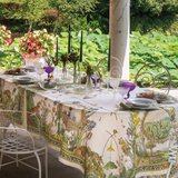 Runner 50x170cm in Lino Tessitura Toscana Telerie Bunny Garden - Biancheria da sogno Pedata