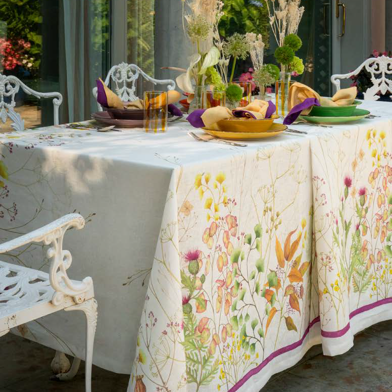 Runner 50x170cm in Lino Tessitura Toscana Telerie Selvatica - Biancheria da sogno Pedata