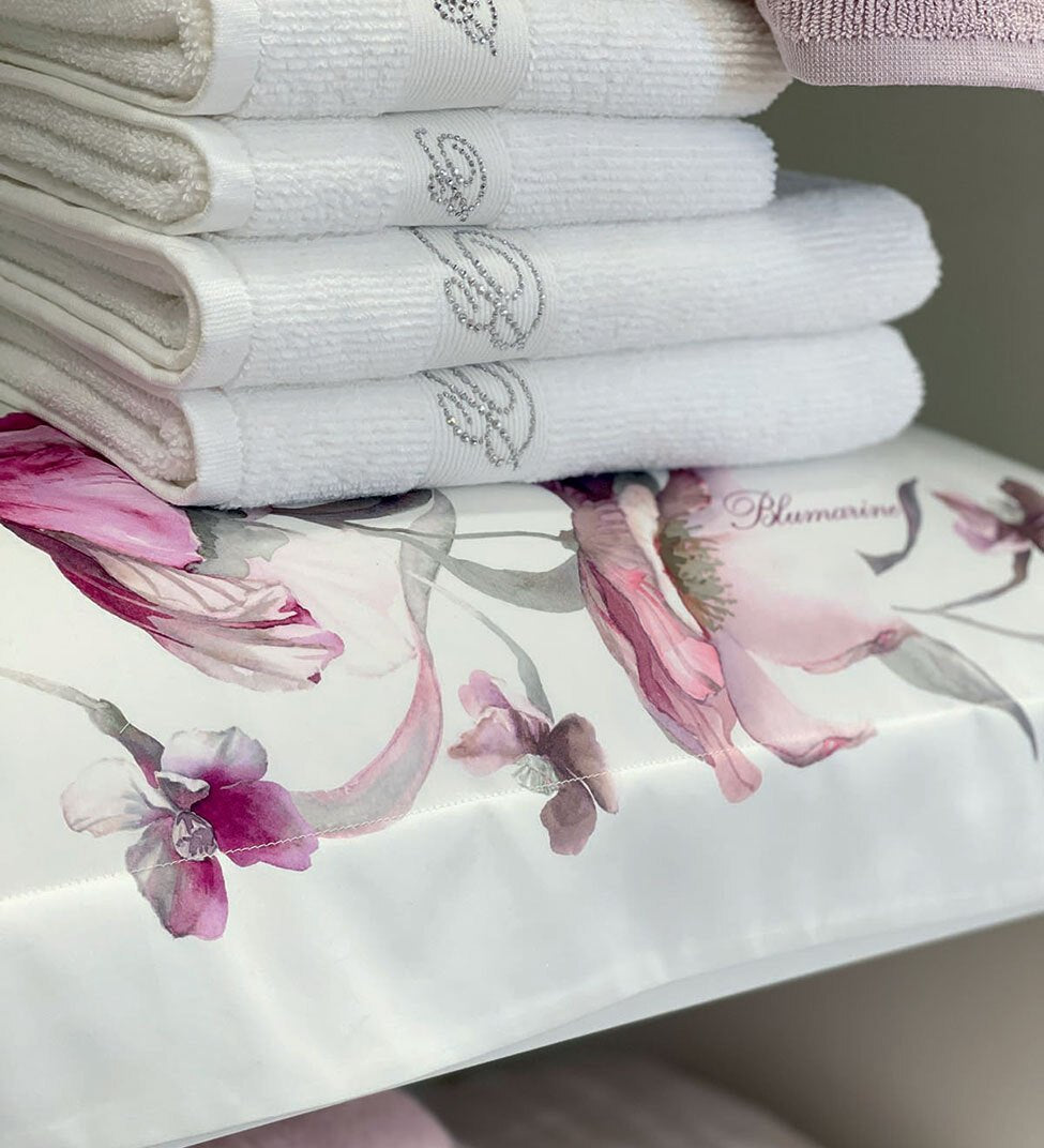 Set 5 Pezzi Asciugamani Blumarine Risveglio - Biancheria da sogno Pedata