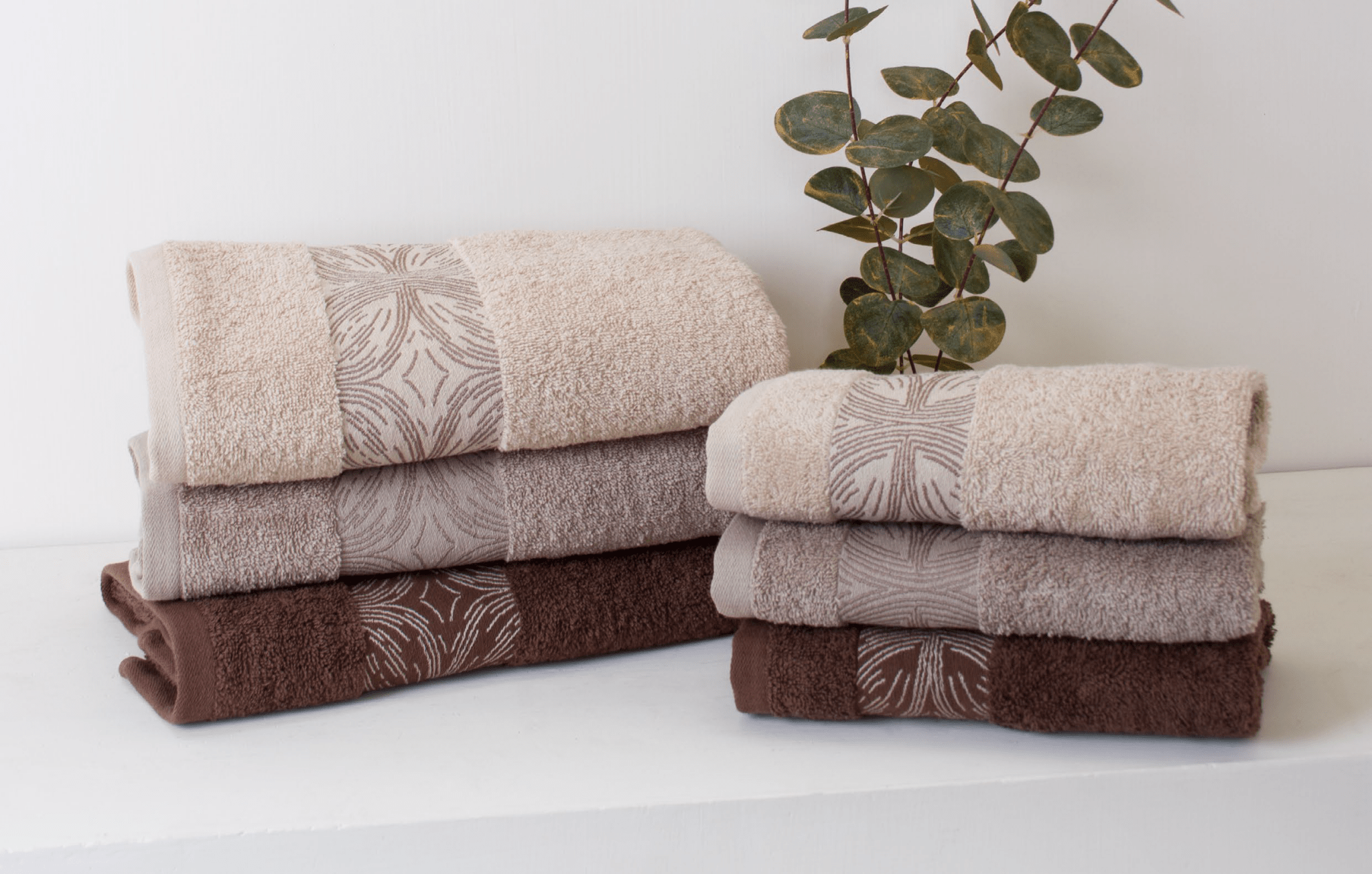 Set Asciugamani 3+3 Neith Charlie - Biancheria da sogno Pedata