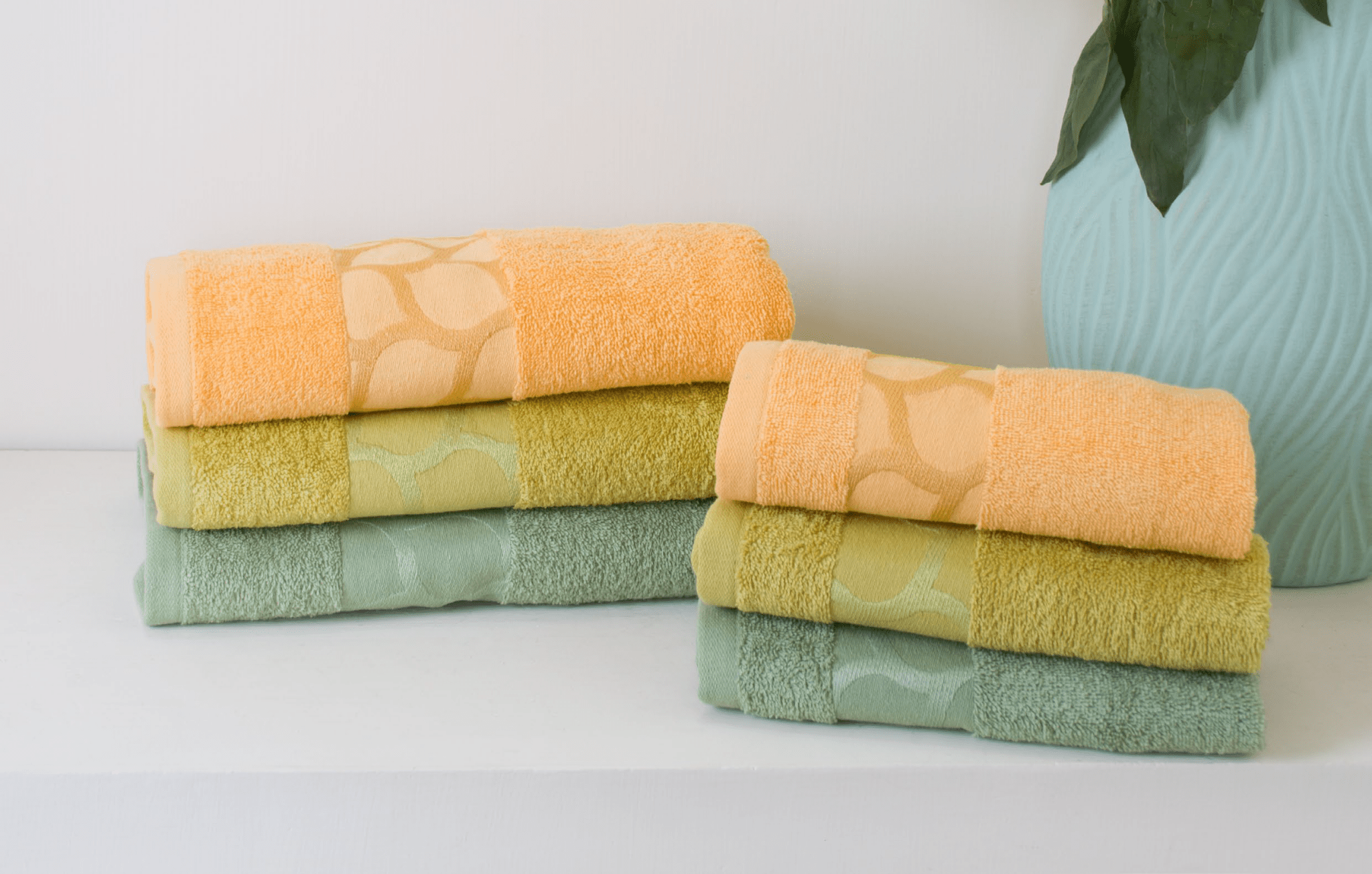 Set Asciugamani 3+3 Neith Chiffon - Biancheria da sogno Pedata