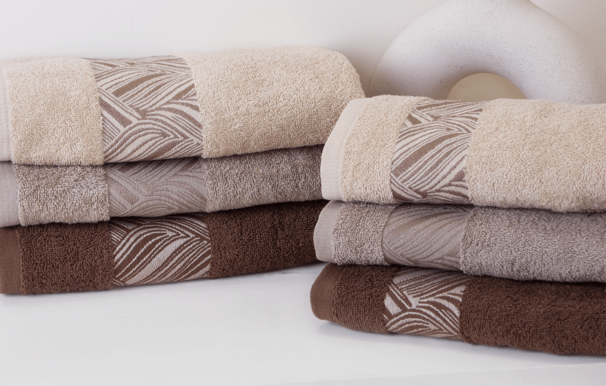 Set Asciugamani 3+3 Neith Ginevra - Biancheria da sogno Pedata