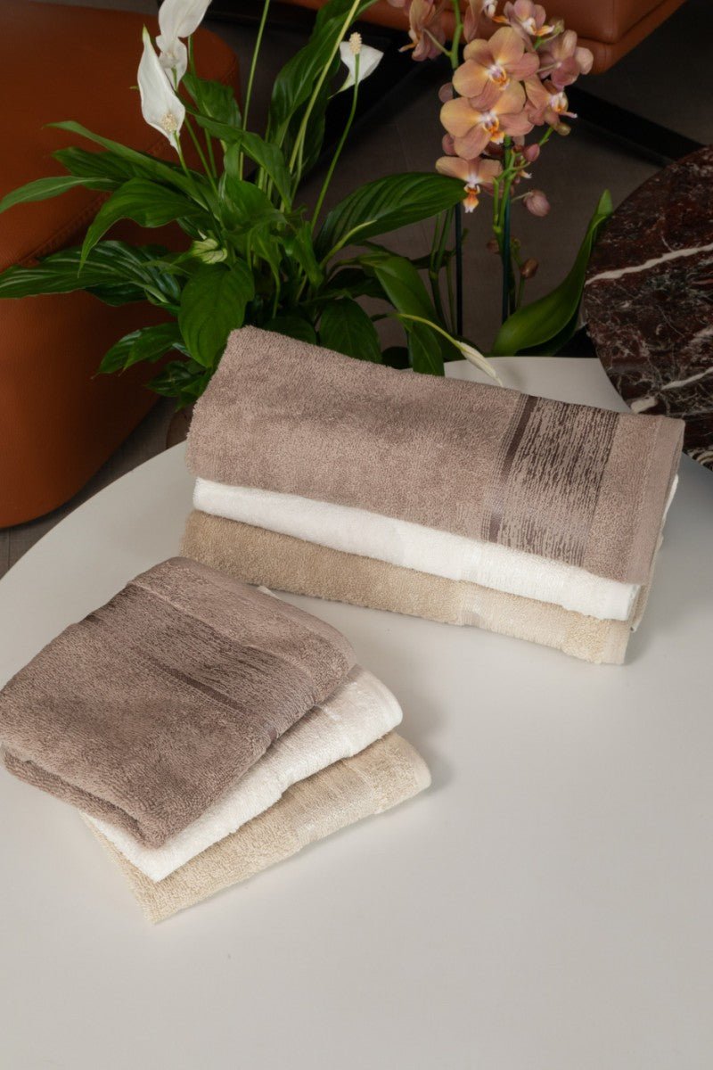 Set Asciugamani 3+3 Neith Kardif - Biancheria da sogno Pedata