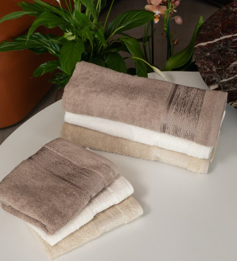 Set Asciugamani 3+3 Neith Kardif - Biancheria da sogno Pedata