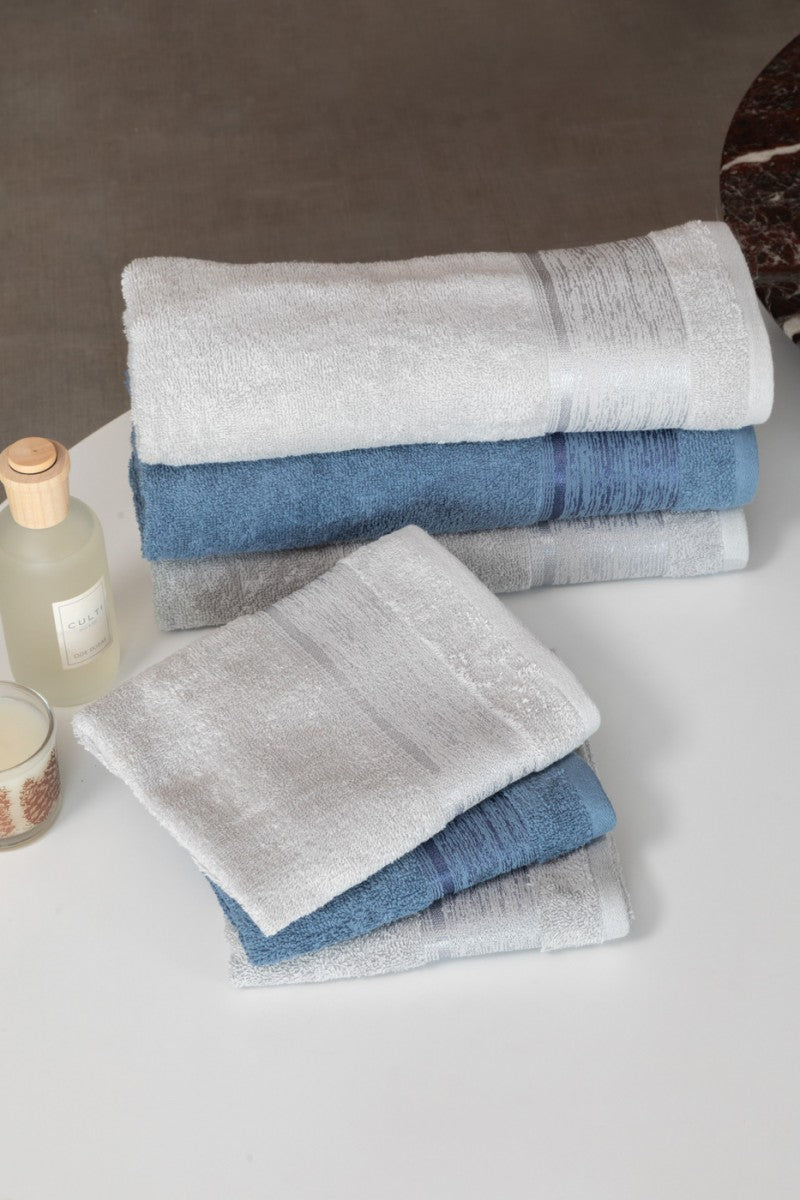 Set Asciugamani 3+3 Neith Kardif - Biancheria da sogno Pedata