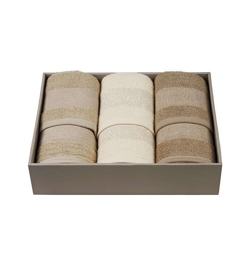 Set Asciugamani 3+3 Neith Kila - Biancheria da sogno Pedata